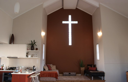 The Church Retreat - cross window