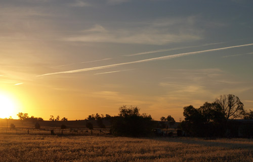 The Church Retreat - sunset outside