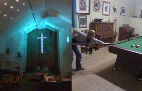The Church Retreat - strobe and pool